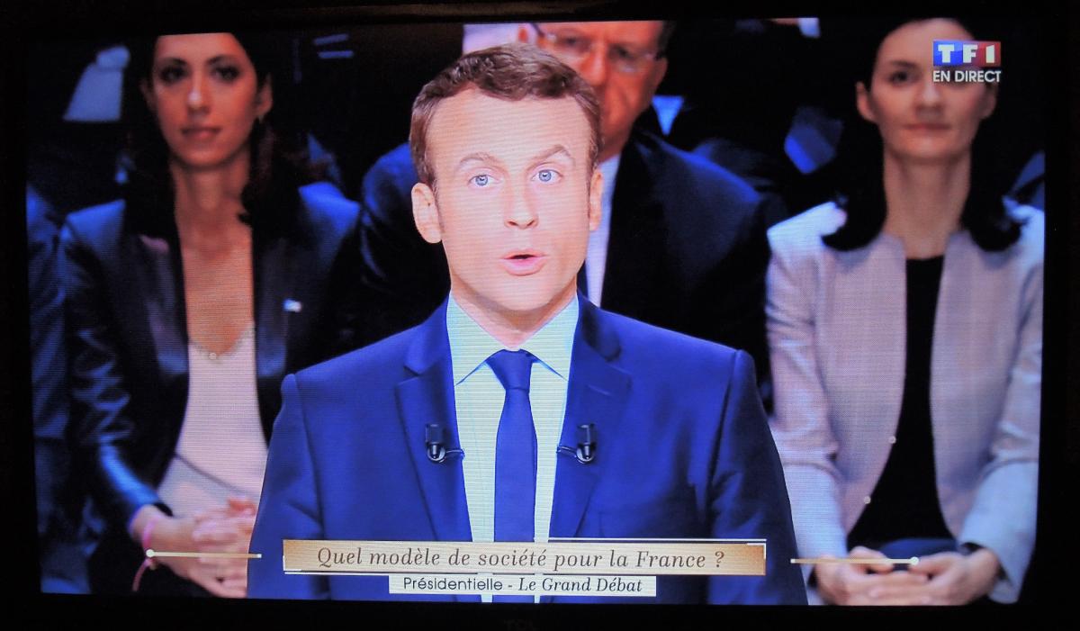 Cinq candidats à la présidentielle Emanuel Macron