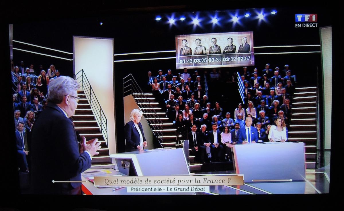 Cinq candidats à la présidentielle débat Jean Luc Mélanchon