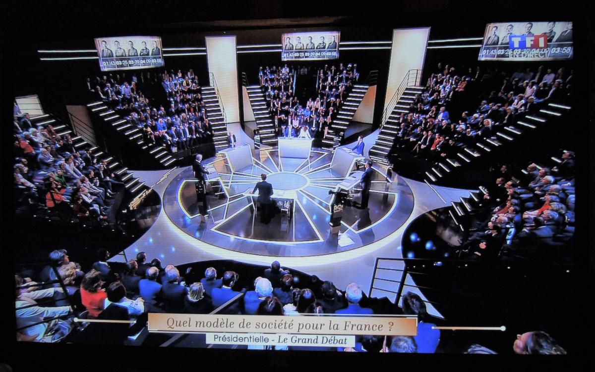 Salle sur TF1 débat de trois heures