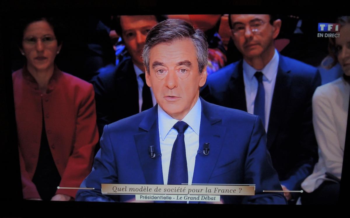 Candidats à la présidentielle débat sur TF1 François Fillon