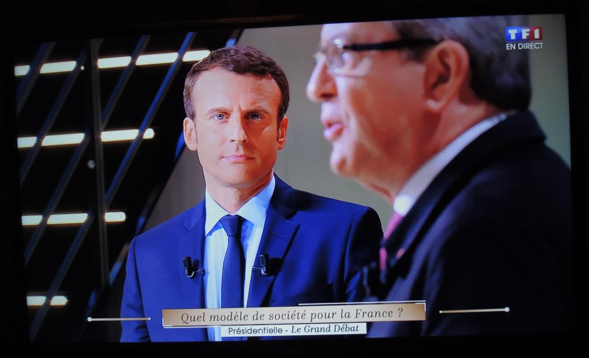 Emanuel Macron candidat à la présidentielle au débat sur TF1