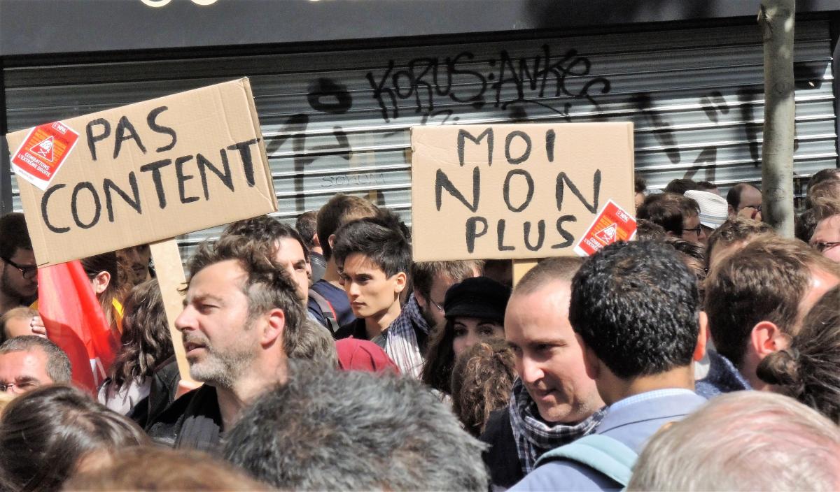 Pancarte Pas content moi non plus