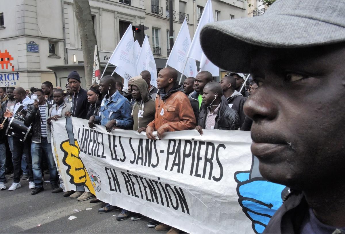 Libérez les sans papiers en rétention Manifestation du 1er Mai
