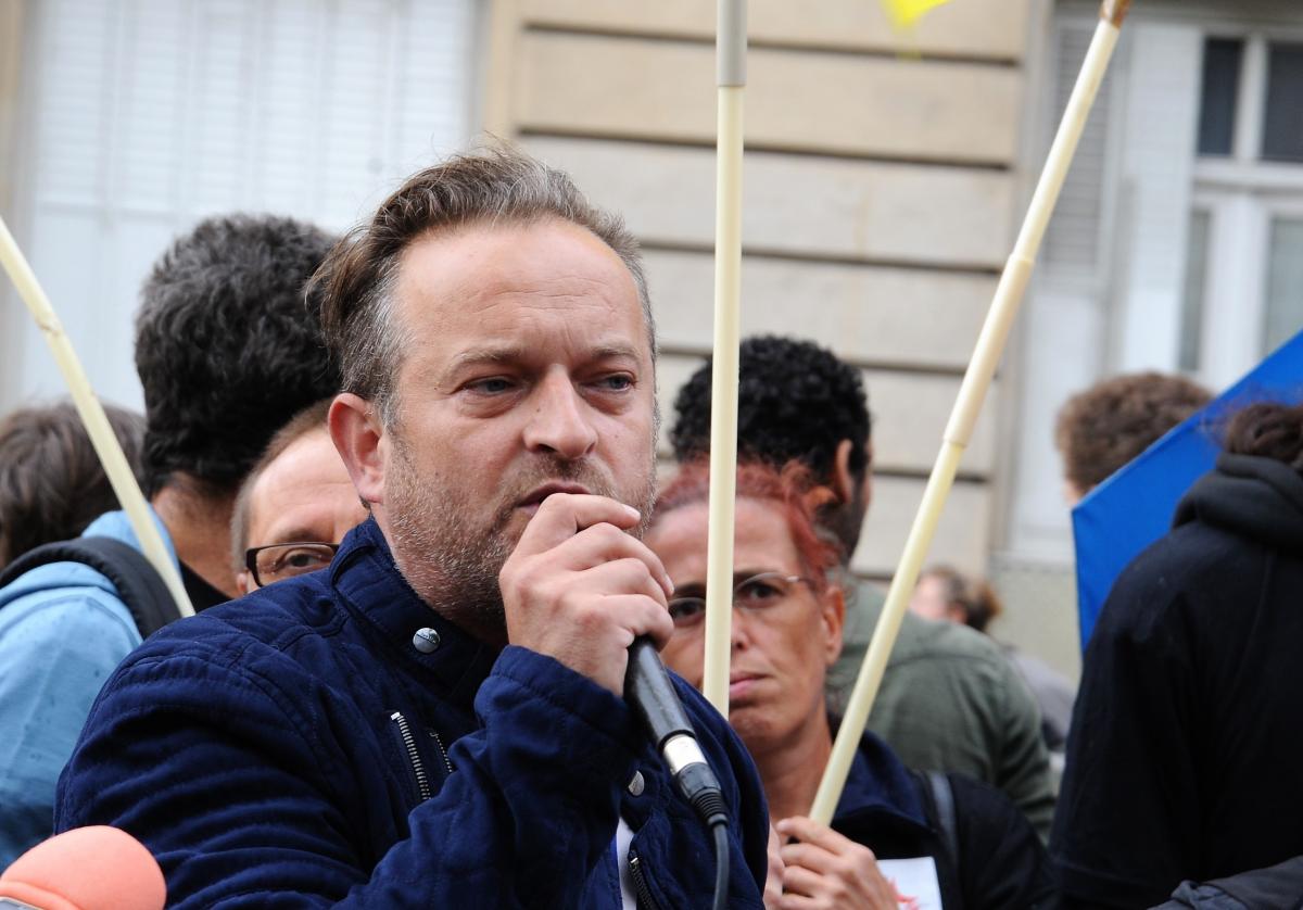 Front Social Mickaël Wamen ex ouvrier Cgt Goodyear et Postiers Sud 92