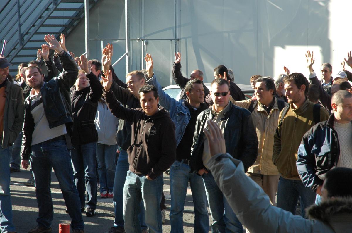 Grèvistes Cheminots Austerlitz 18Oct07matin