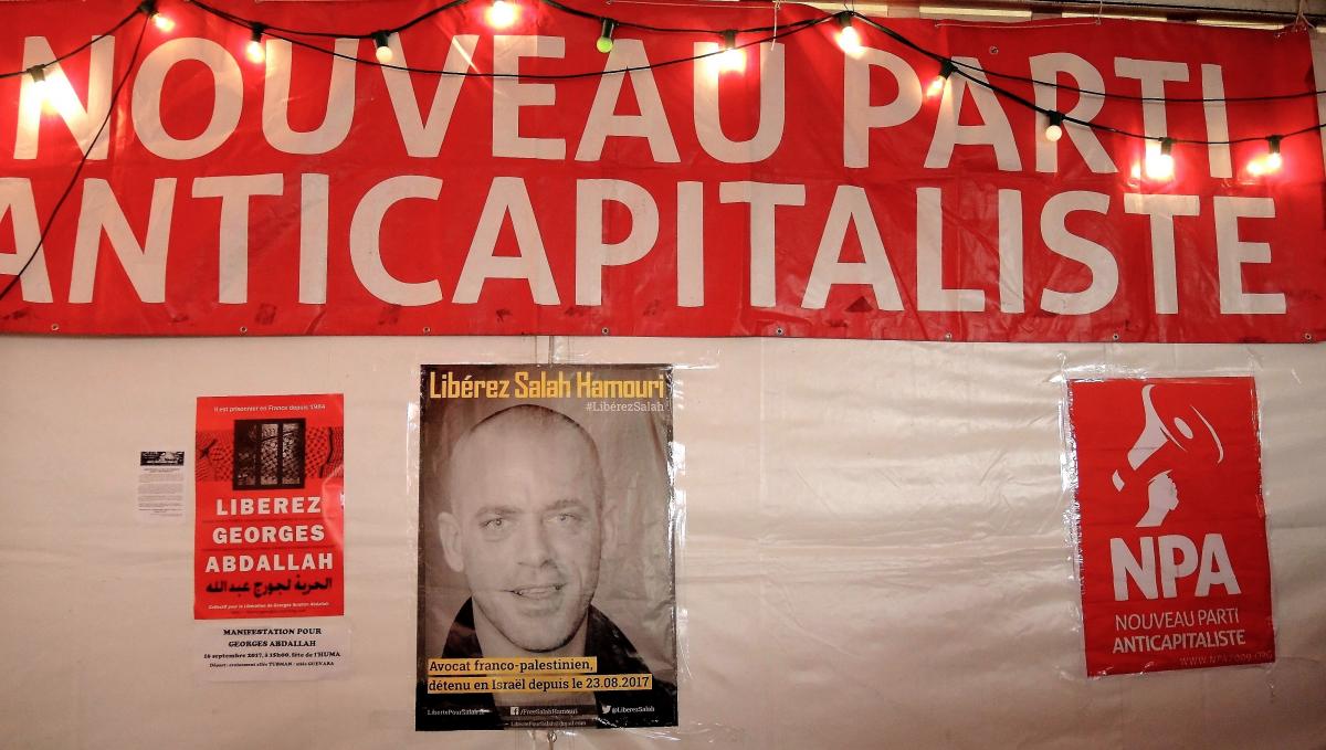 Affiche Npa libérez Salah Hamouri