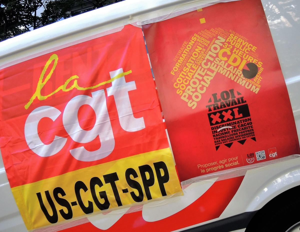 Union Syndicale CGT des Services Publics Parisiens contre la Loi travail XXL