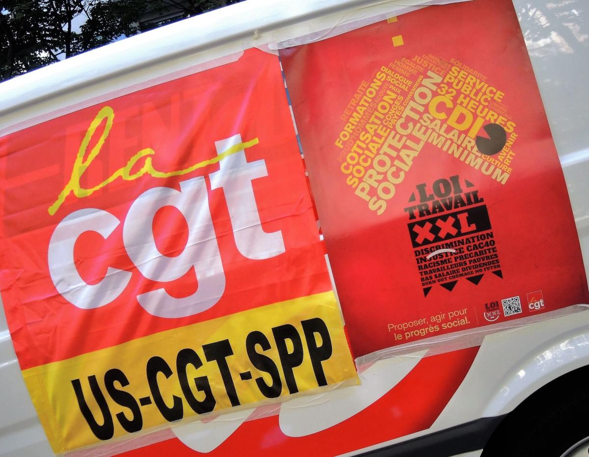 Union Syndicale CGT des Services Publics Parisiens contre la Loi travail XXL