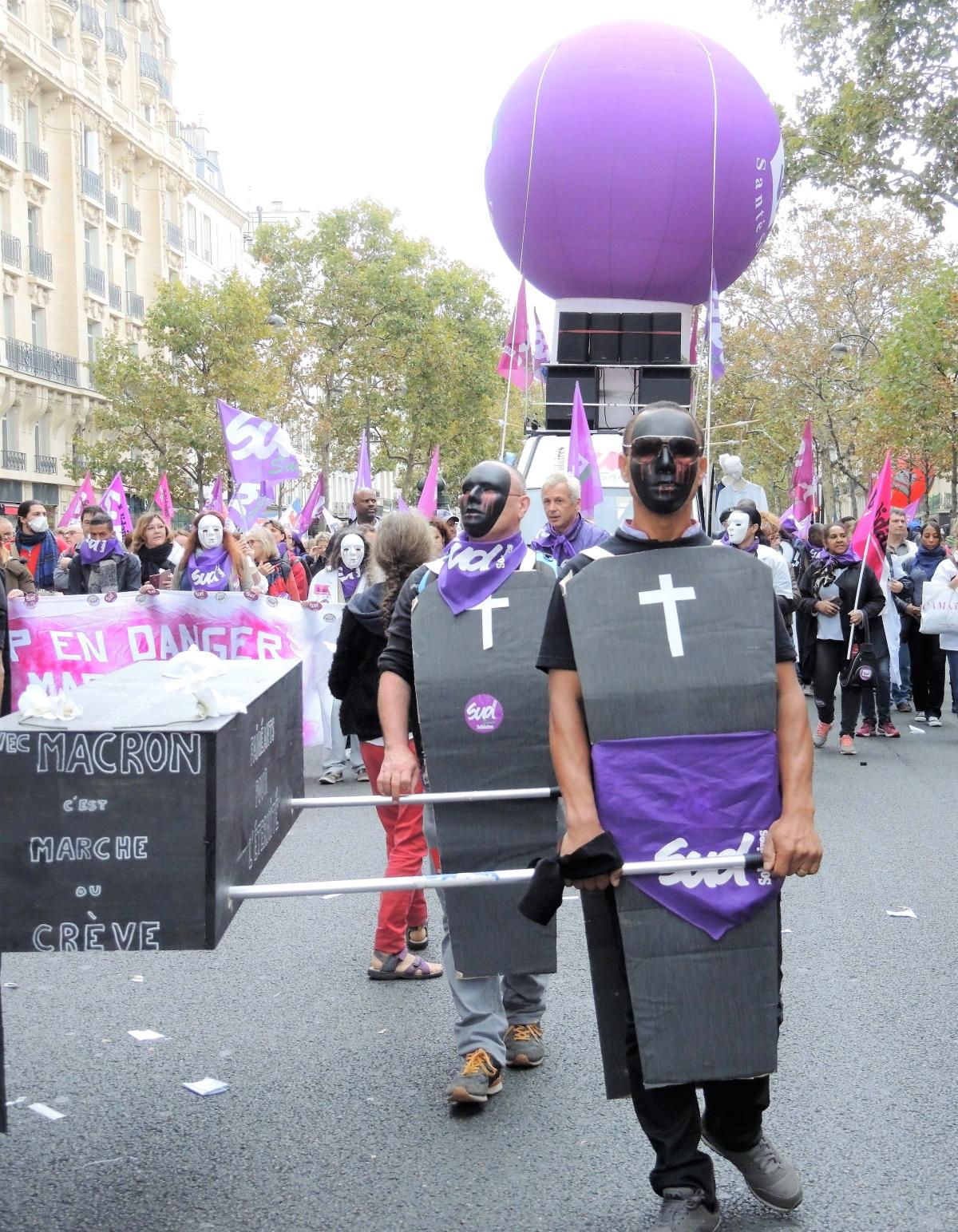 AP-HP en danger Marche des Hospitaliers