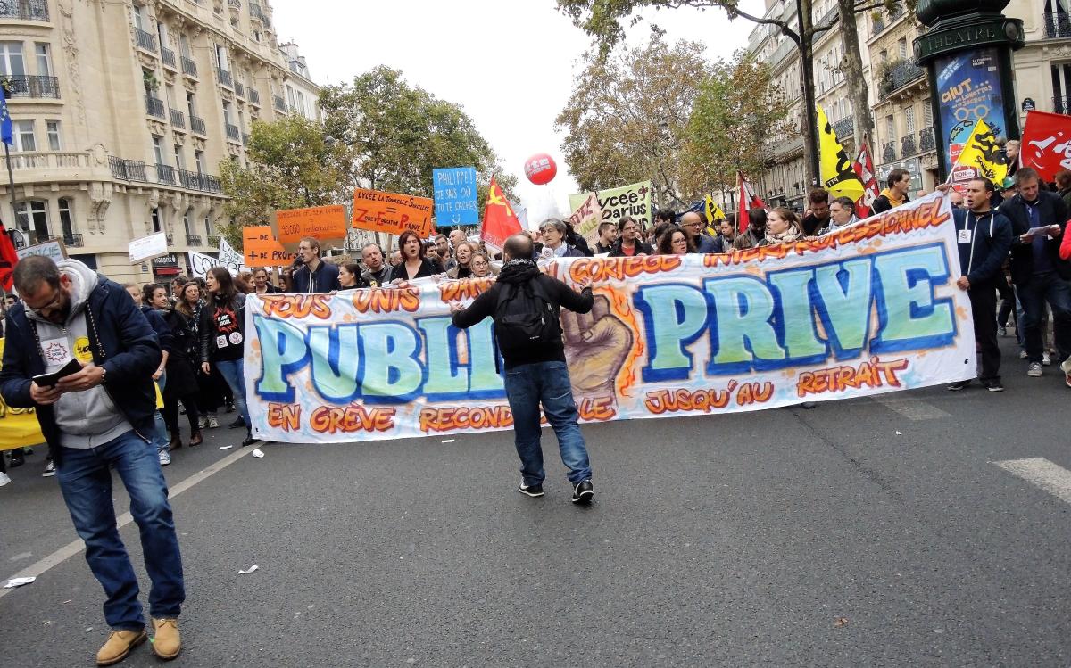 Public Privé grève reconductible jusqu'au retrait