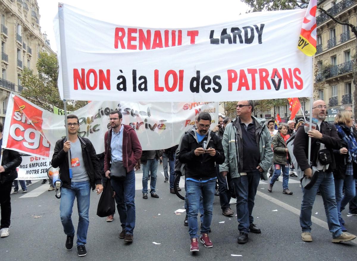 Renault Lardy Automobile Essonne 91 Non à la loi des patrons