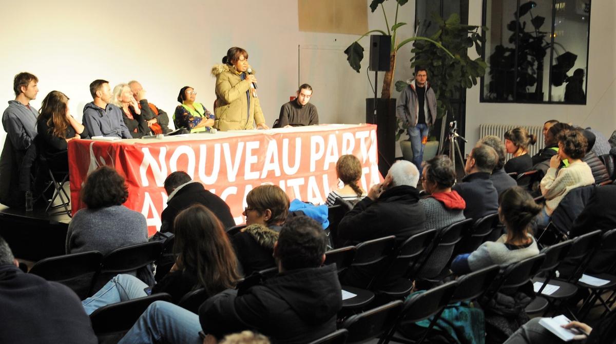 Mirabelle, gréviste du Holiday Inn de Clichy au meeting du Npa Paris