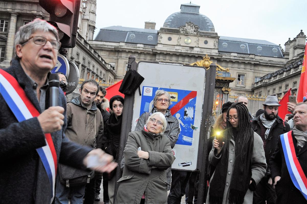 Intervention de Eric Coquerel parlementaire de la France insoumise en soutien pendant le Procès de Loïc Canitrot