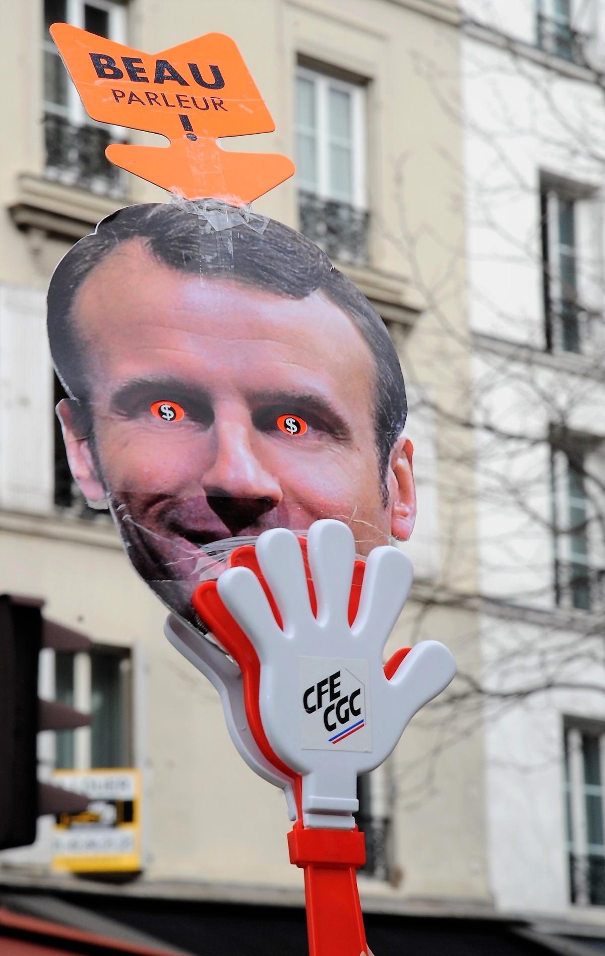 Macron beau parleur Cfe-CGCadres