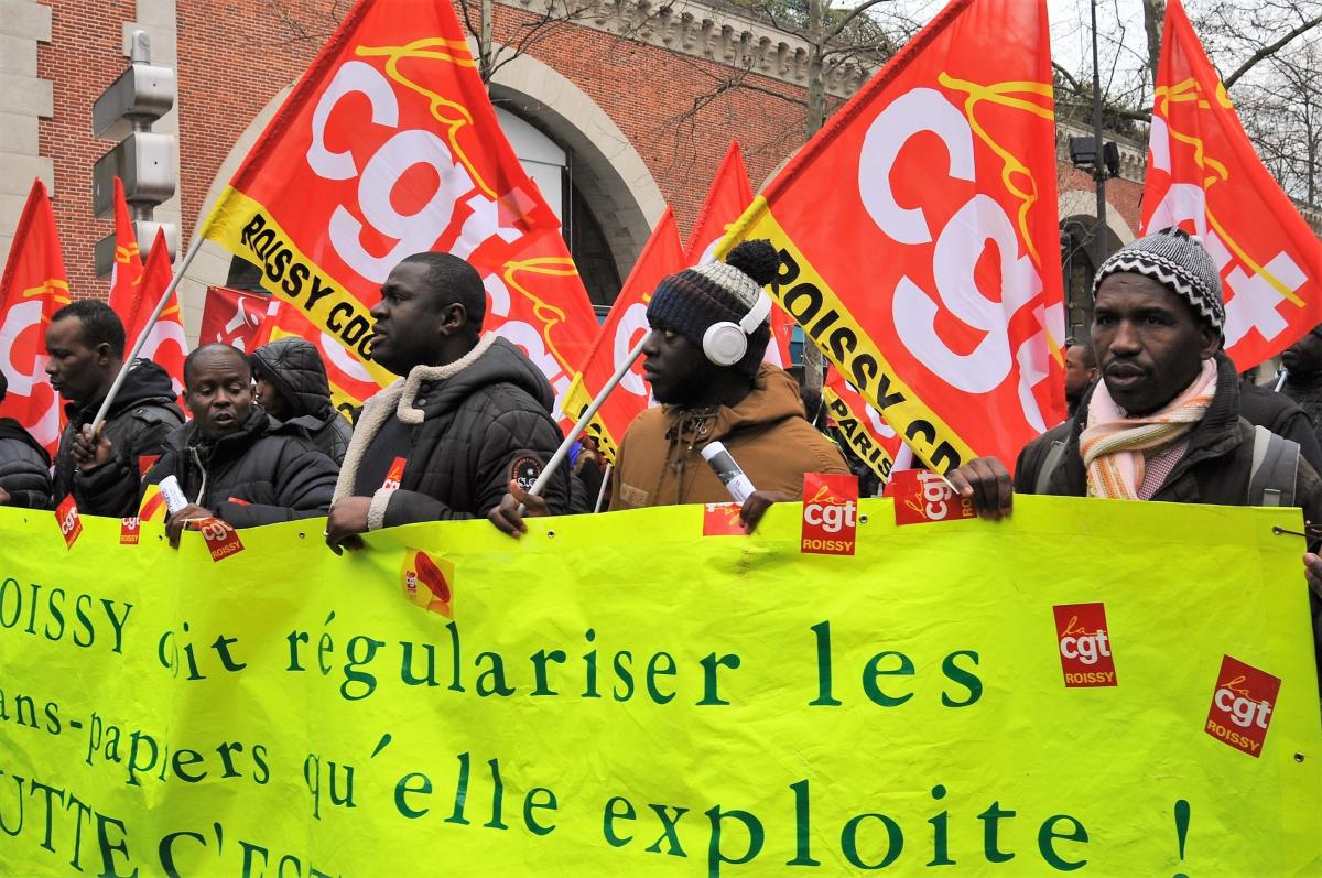 Sans papiers Cgt de Roissy