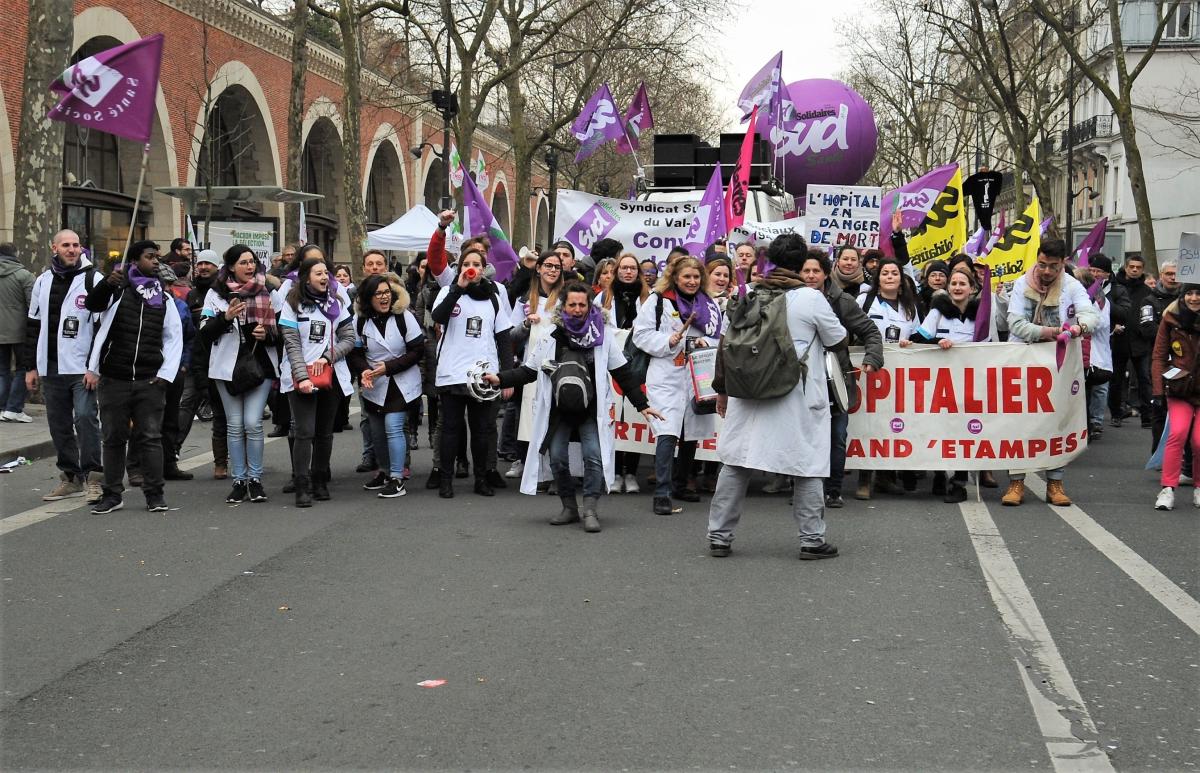 Cortège Sud santé Hôpitalier