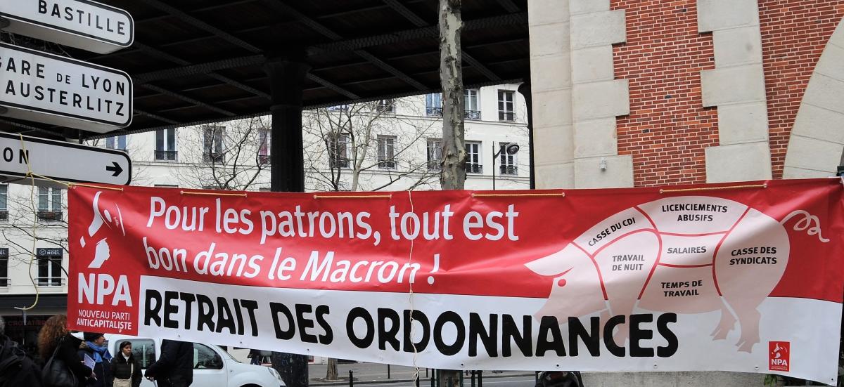 Banderole du Npa Retrait des Ordonnances