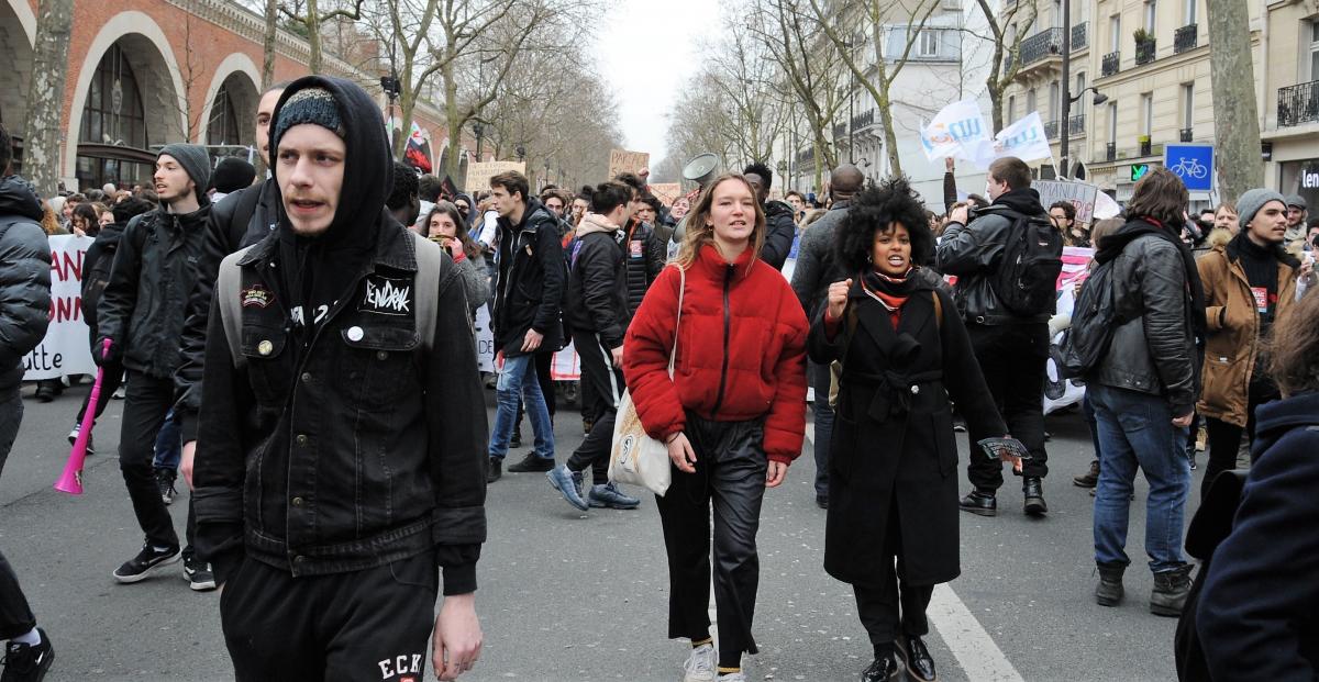 Cortège Etudiants avec les salariéEs de la fonction publique