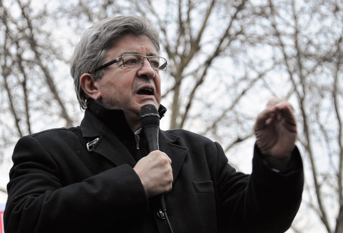 intervention de jean Luc Mélanchon au rassemblement contre le licenciement de Gaël Quirante