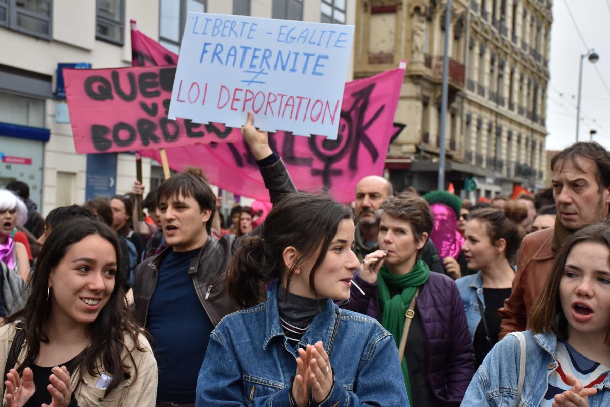 Manifestation contre le projet de loi Asile Immigration