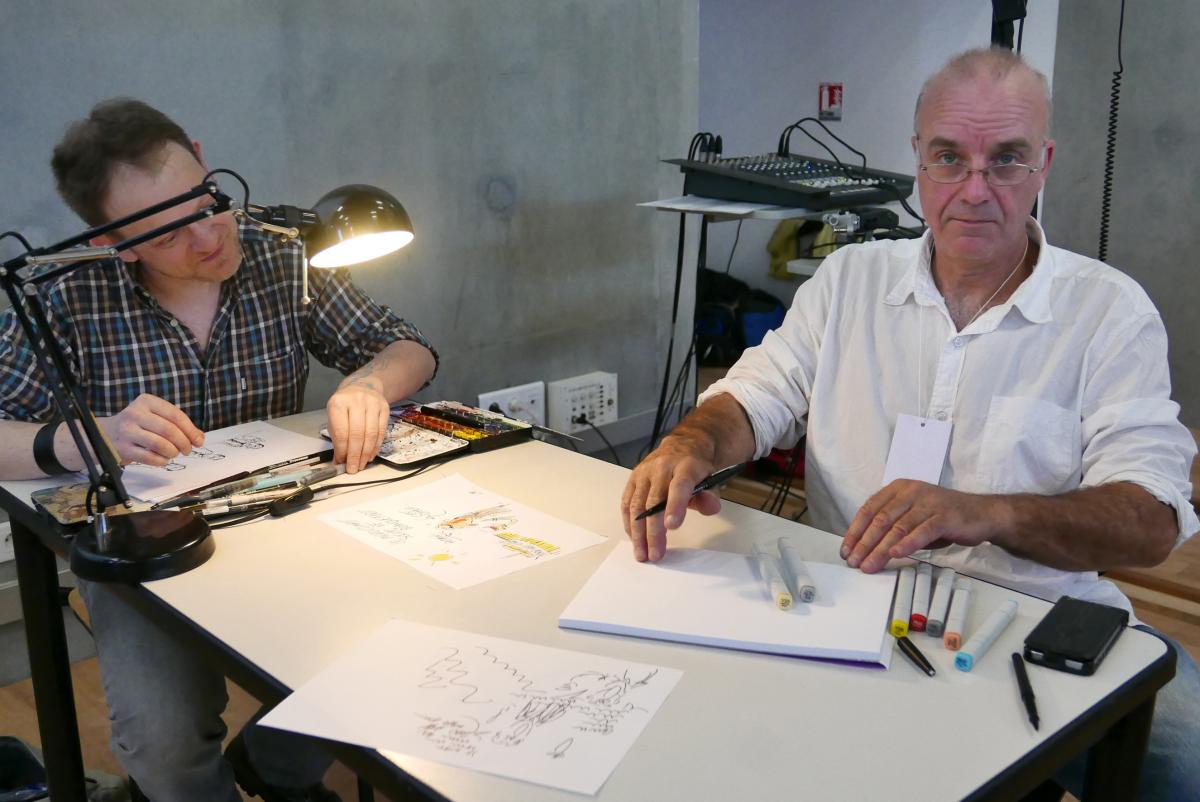Les dessinateurs Faujour et Visant