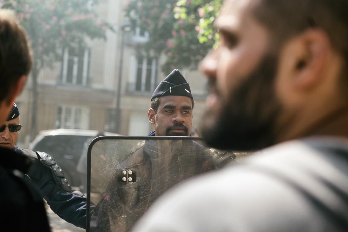 Les cheminot.e.s et les étudiant.e.s essayent de partir en manifestation