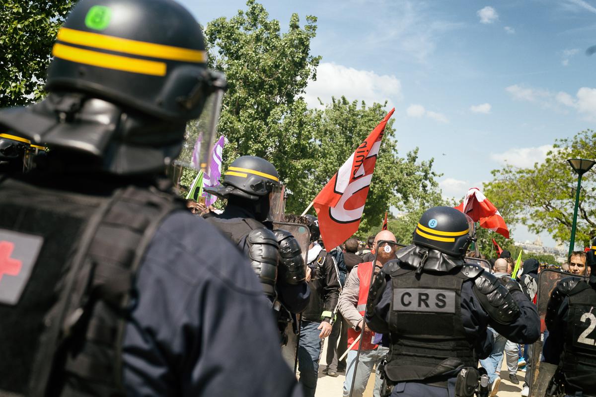La manifestation sauvage est nassée