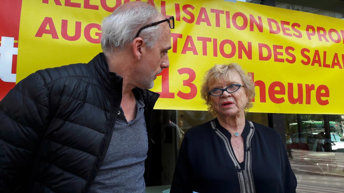 Philippe Poutou et Eva Joly, avocate des salariéEs de MacDonald