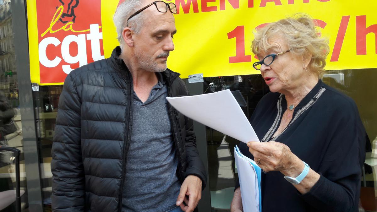 Philippe Poutou et Eva Joly, avocate des salariéEs de MacDonald