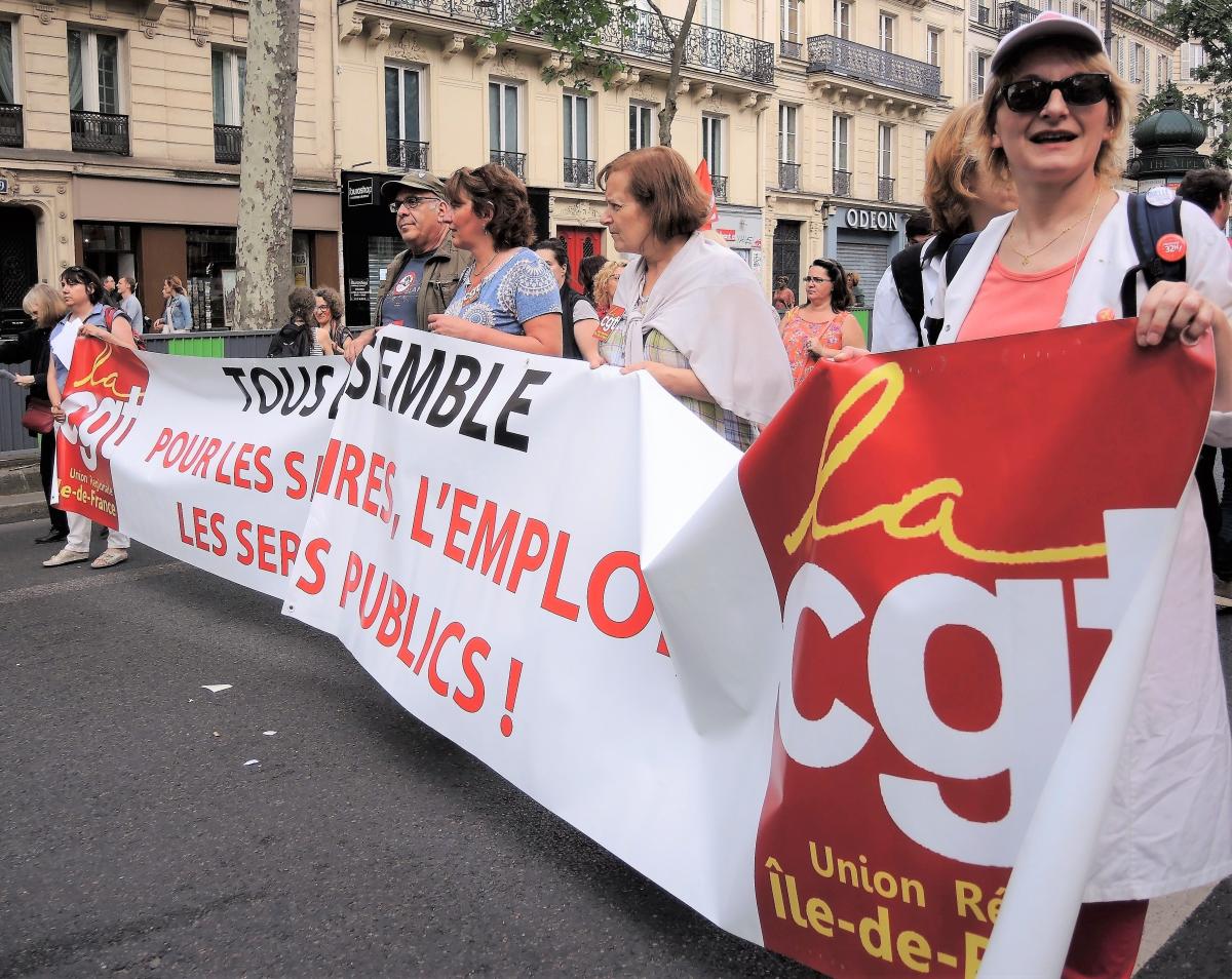Banderole union régionale ile de France Cgt