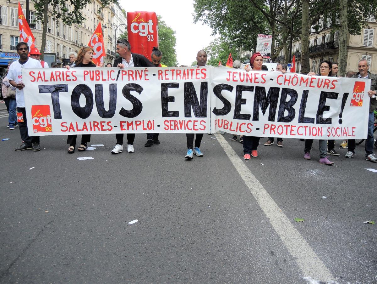 Banderole Cgt Tous ensemble