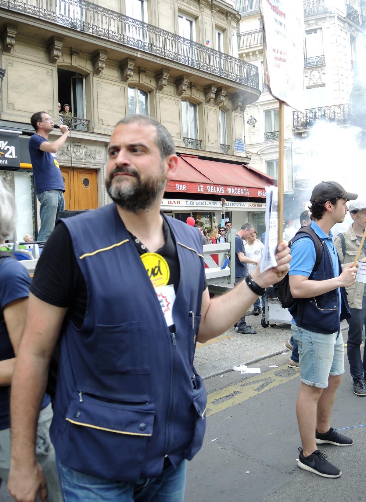 Gaël Quirante Solidarité avec les postiers en grève du 92