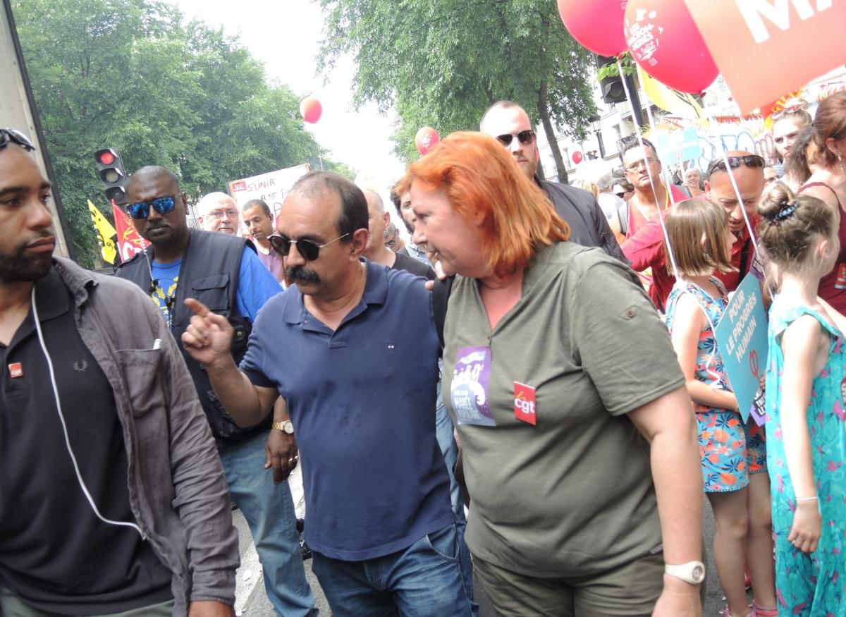 Philippe Martinez secrétaire général de la CGT Paris le 26 mai 2018