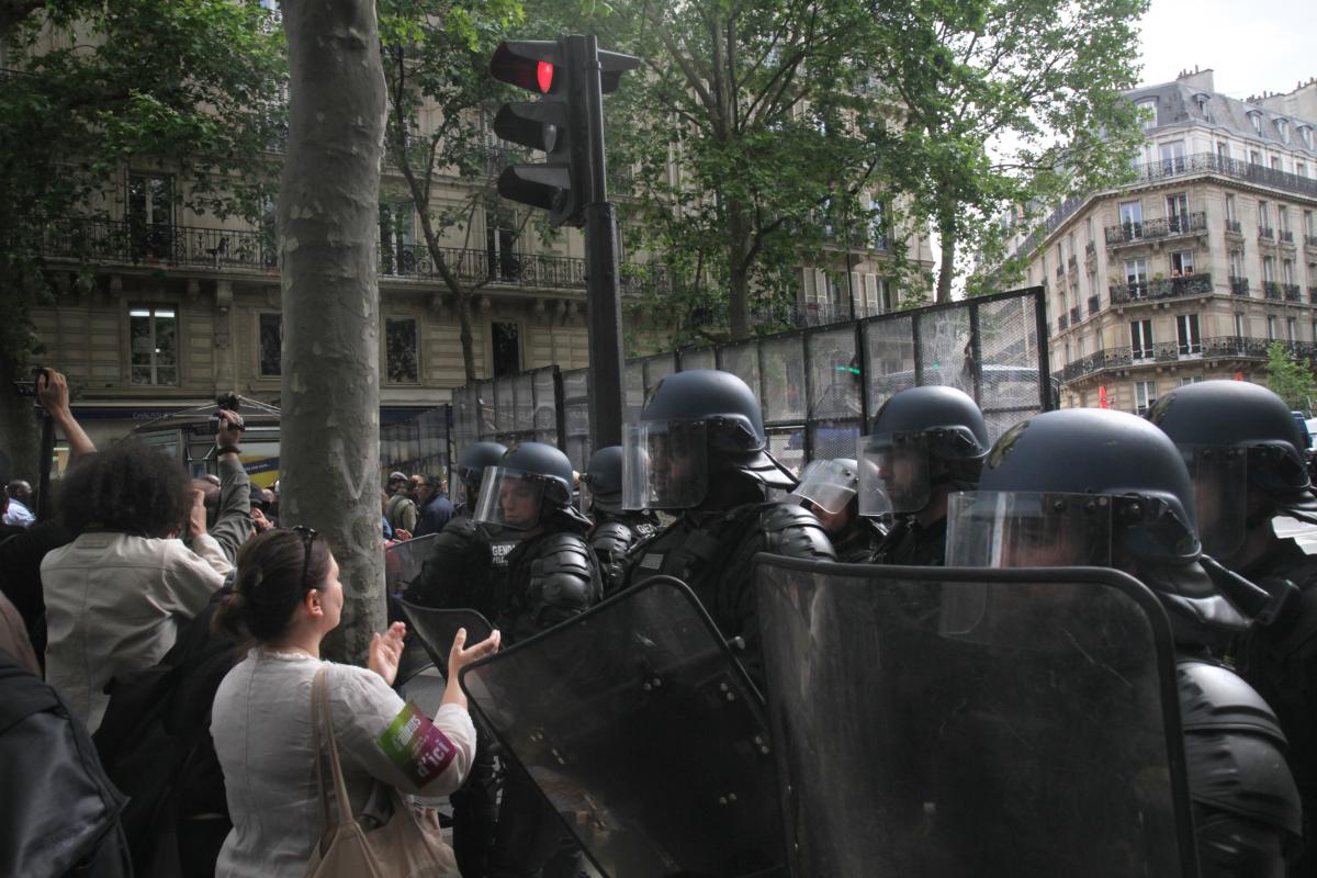 Blocage des forces de police
