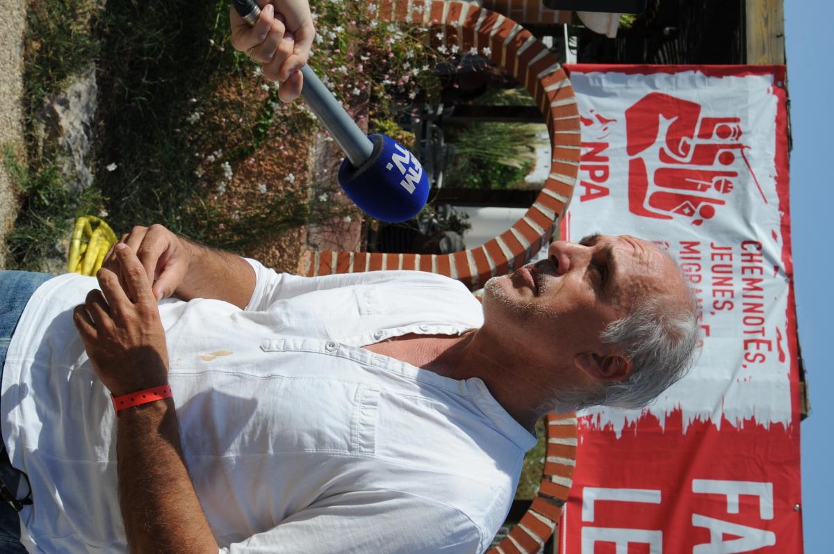 Université d'été du NPA Philippe Poutou sur BFM.TV (mettre en verticale...)