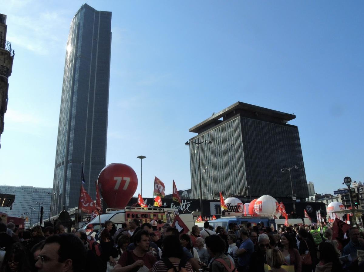 Tête de manifestation interprofessionnelle 09 Octobre 2018 Paris