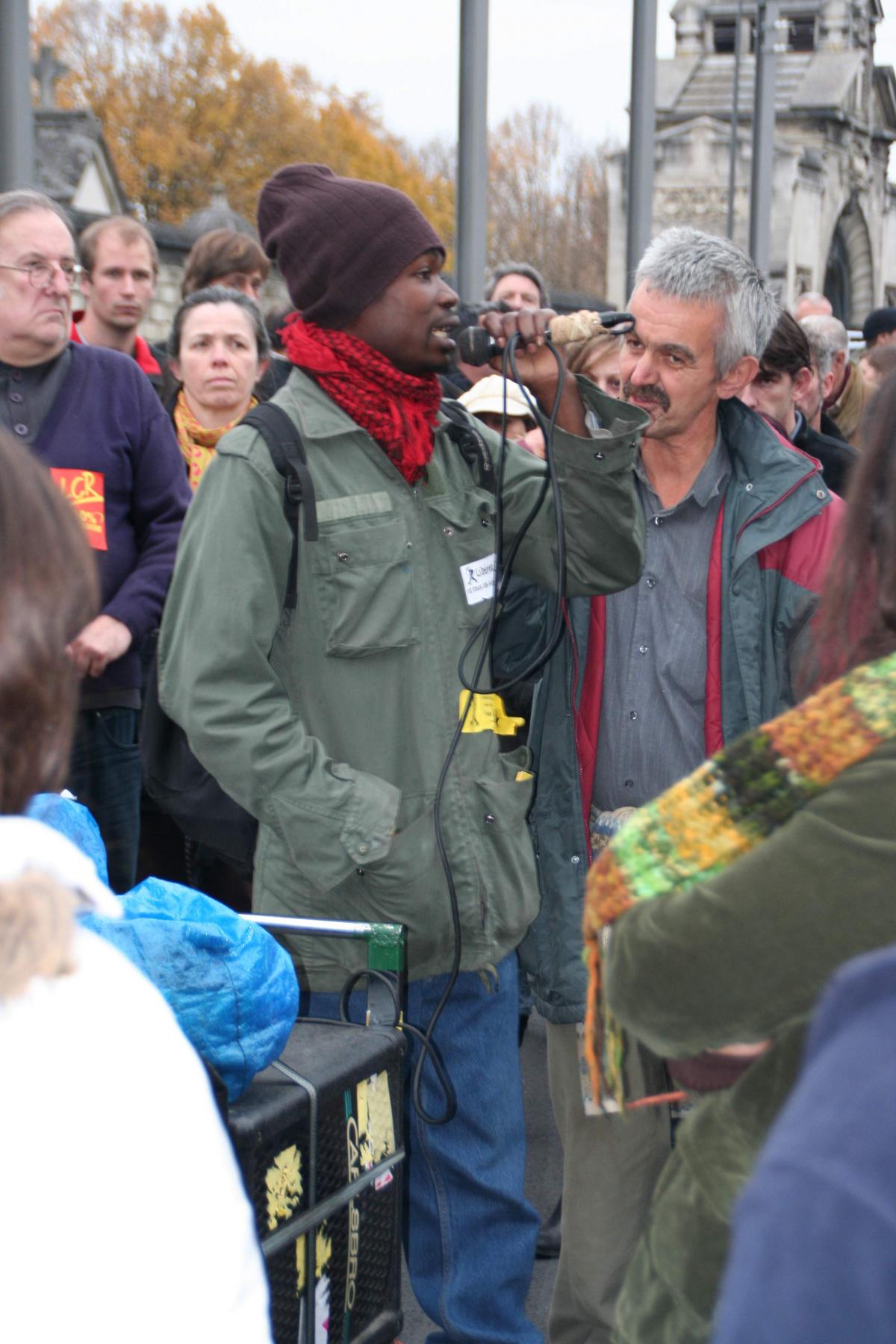 Manifestation soutien Kébé Talibé. Bordeaux 10/11/2007