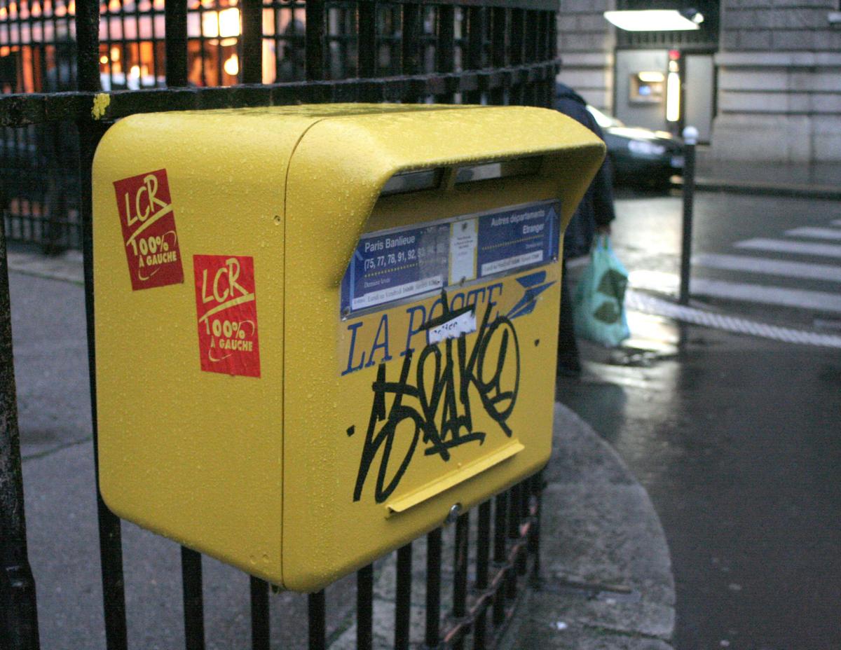 boite aux lettres après la manif
