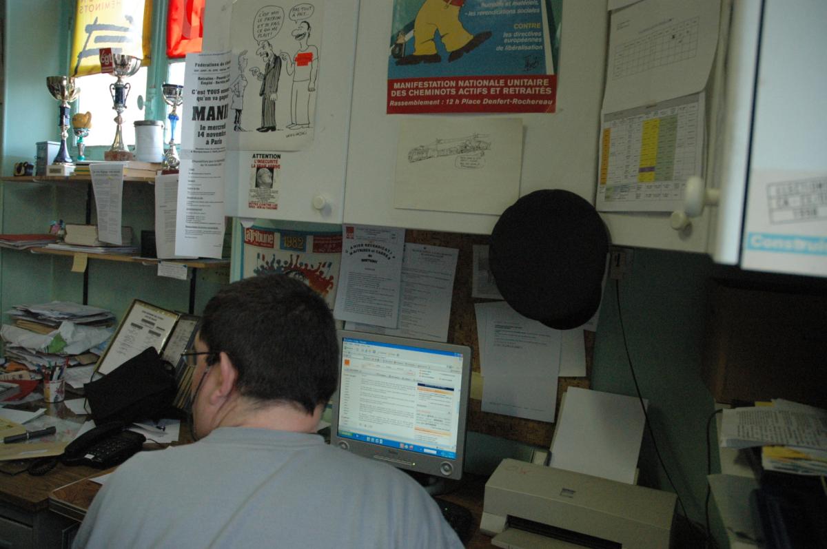 Délégué Cheminot Cgt gare de Brétigny 91en Grève