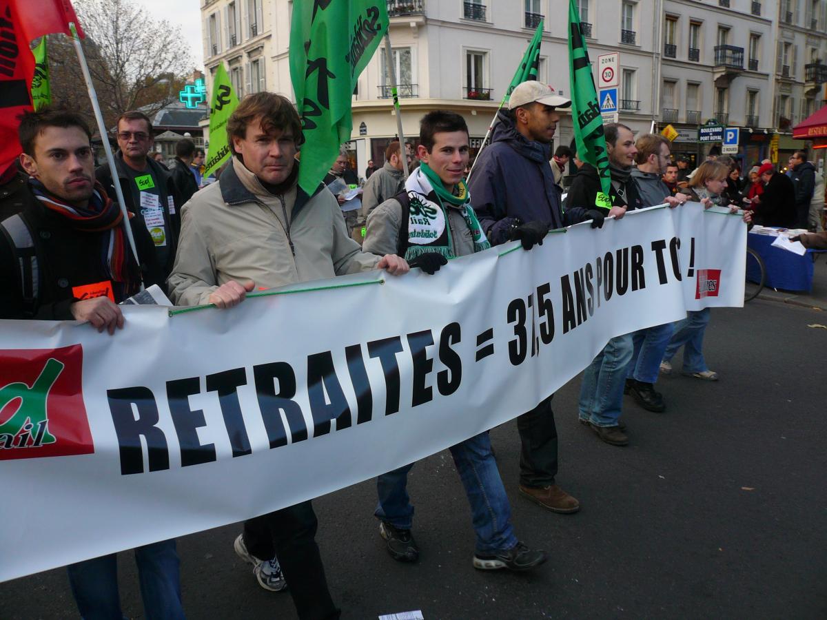 Cortège Sud manifestation 14 novembre 2007