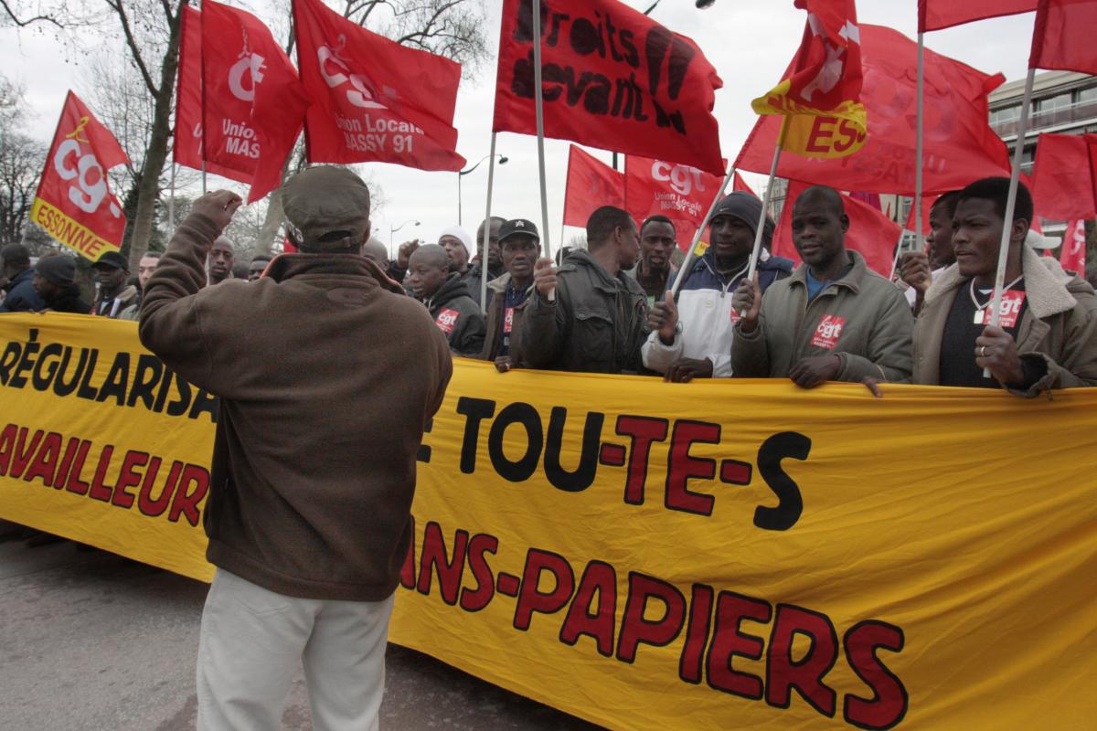 cortège sans-papiers CGT Massy