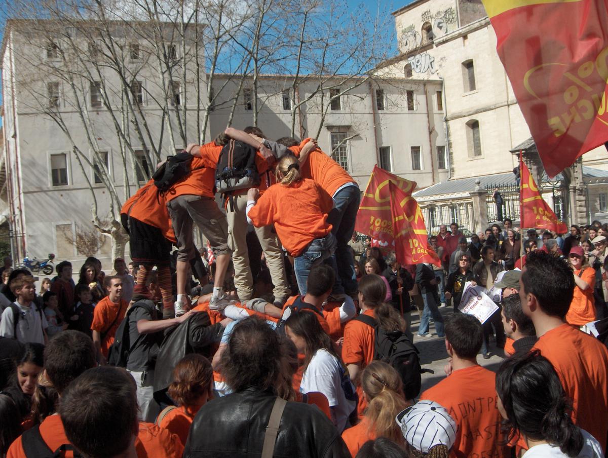 Manifestation contre le CPE à Montpellier