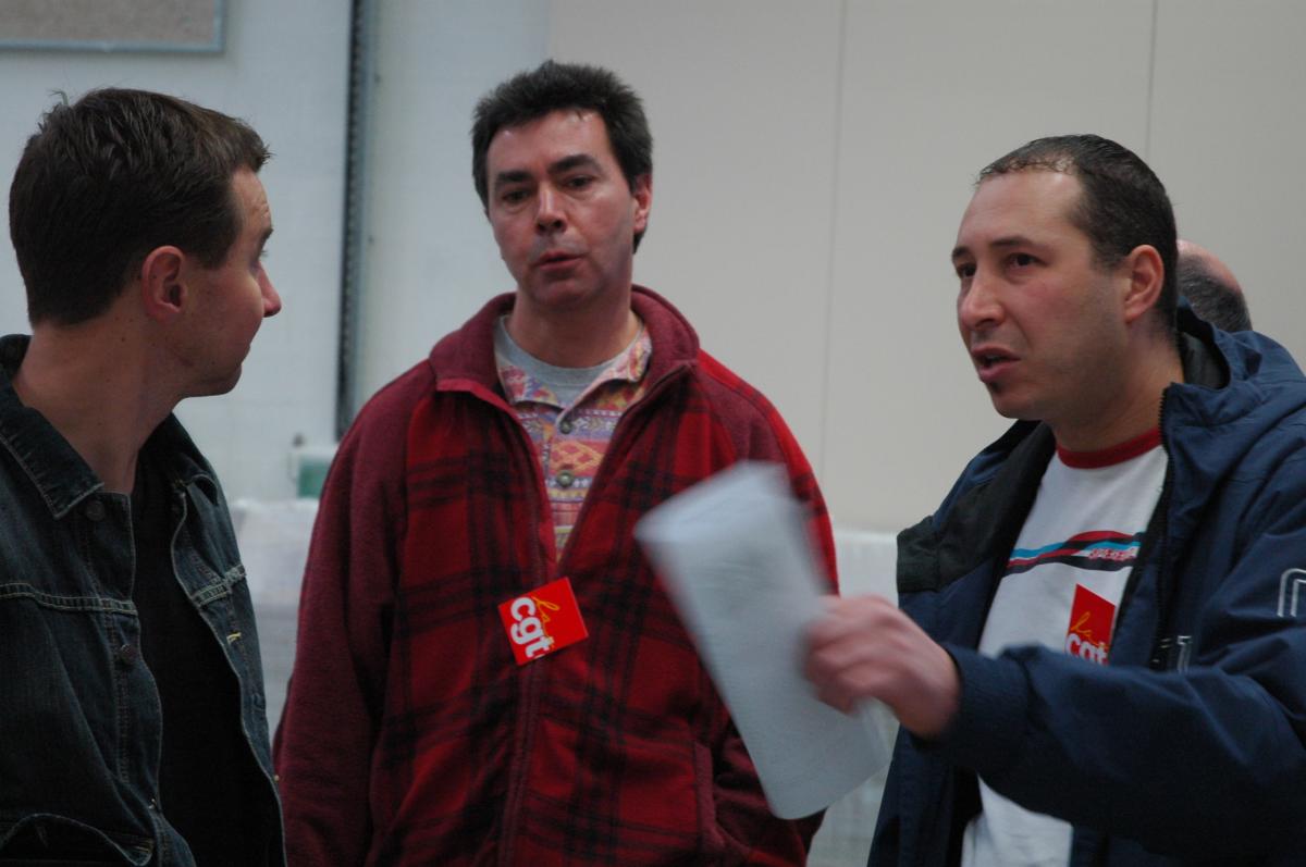 Olivier Besancenot soutien les salariés de l'Imprimerie Nationale.