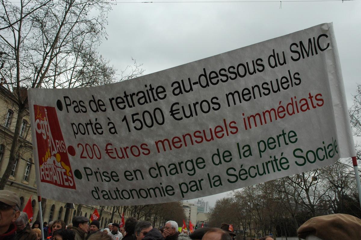 Manif Retraités(e)06 03 08