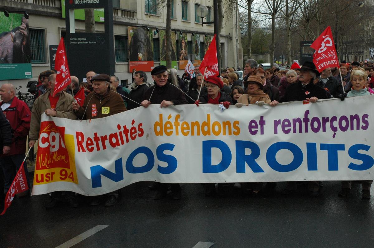 Contre la limitation des pensions versées par la CNAV à1,1%en 2008