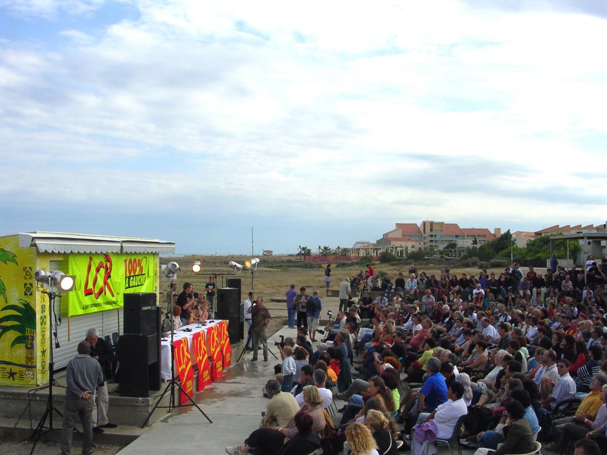 Meeting central de l'université d'été de la LCR en 2005
