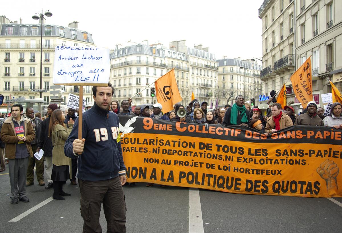 cortège Collectif des Sans Papiers
