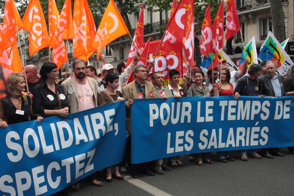 tête de la manifestation