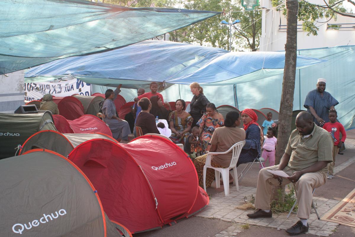 le campement au Franc Moisin