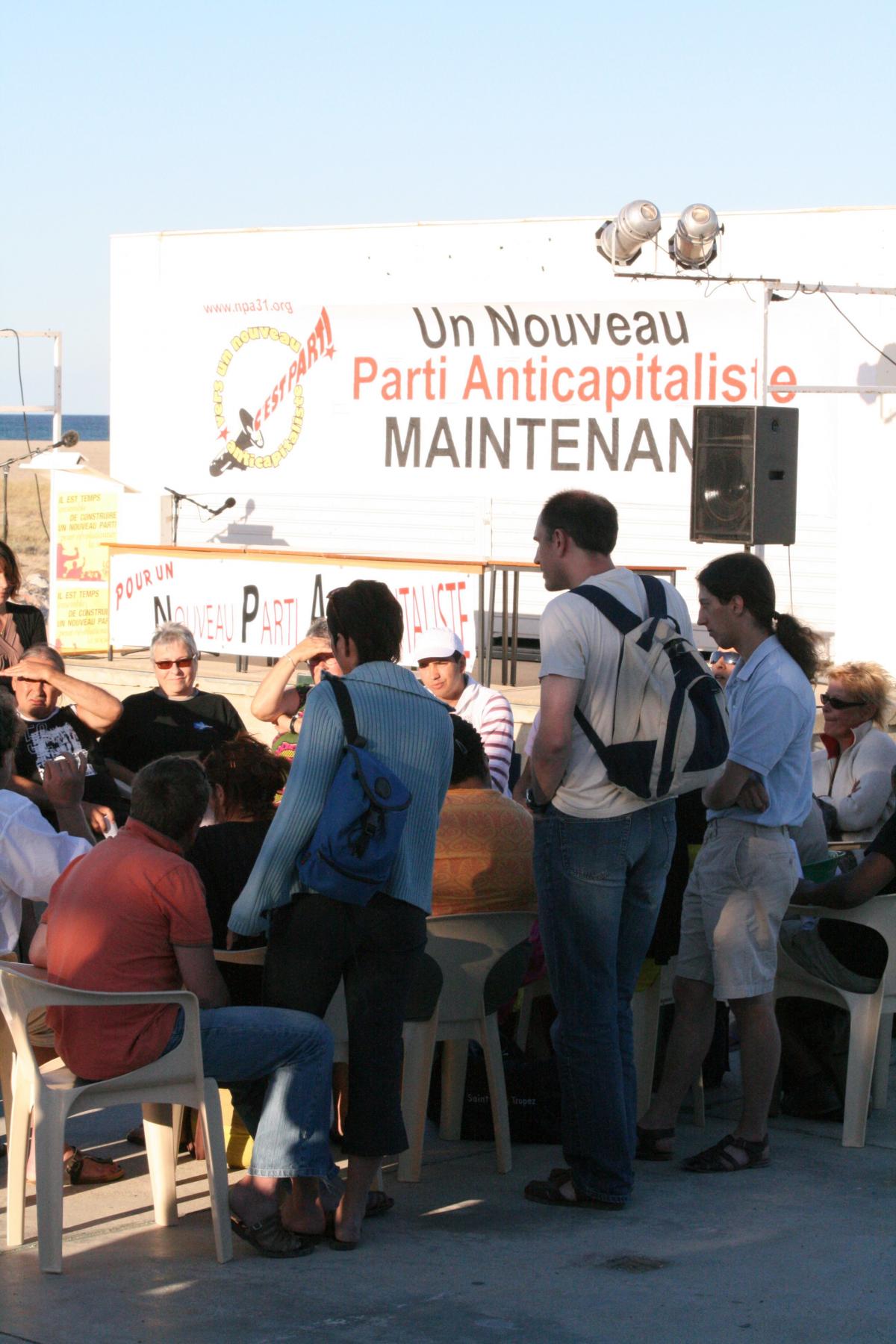 Réunion avant le meeting